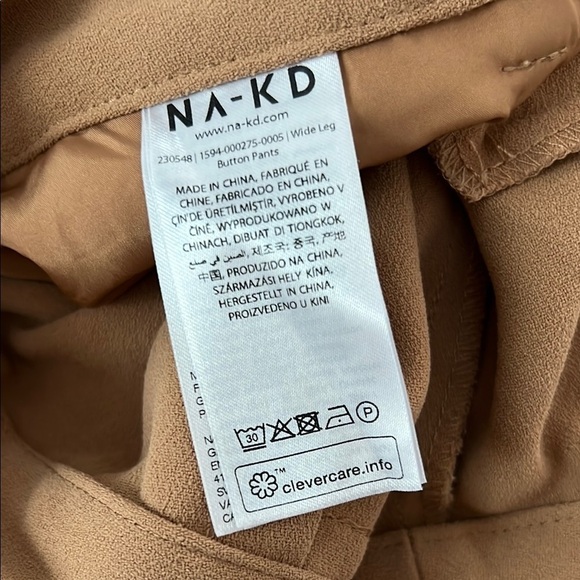 Tan Wide-Leg Chinos with Classic Design - EU 40 - Picture 6 of 7